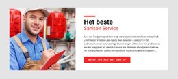 Websiteontwerp Sanitair Service Voor Elk Apparaat