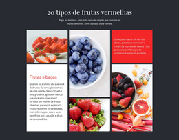 Frutas E Bagas - Download De Modelo HTML