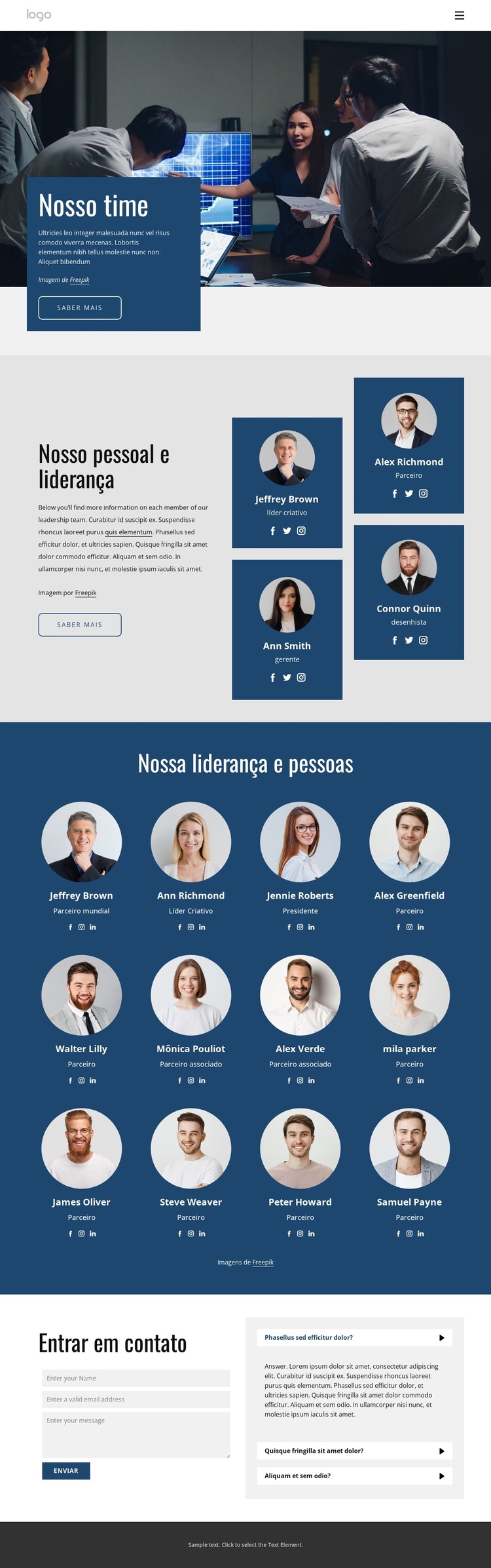 O que nos torna diferentes Modelo HTML
