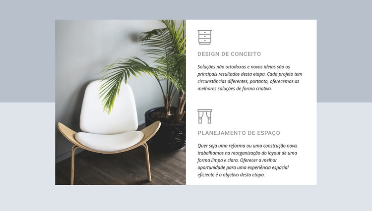 Arquitetos e designers de interiores Landing Page