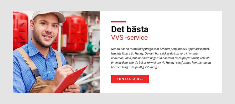 VVS -service Hemsidedesign