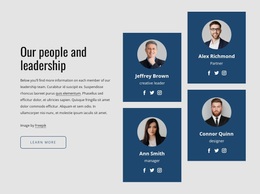 The Team Connects Leaders Of Regions - Templates Website Design