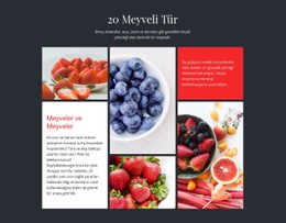 Meyveler Ve Meyveler CSS Form Şablonu