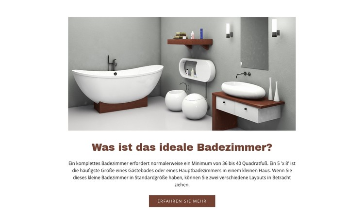  Ideale Badezimmer CSS-Vorlage