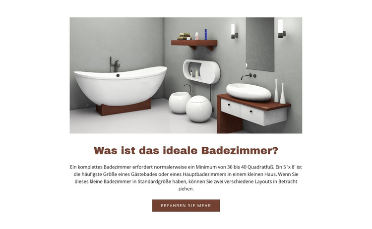  Ideale Badezimmer HTML-Vorlage