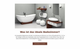 Ideale Badezimmer - Responsive Website-Vorlagen