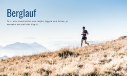 Sport Berglauf - Website-Vorlagen