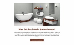 Ideale Badezimmer - Benutzerfreundliches Website-Modell