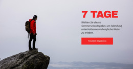 7 Tagestouren In Die Schweizer Alpen – Fertiges Website-Design