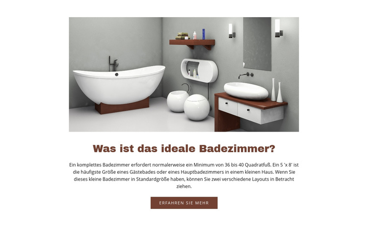  Ideale Badezimmer Website-Vorlage