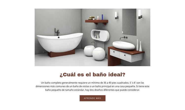 Baños ideales Maqueta de sitio web