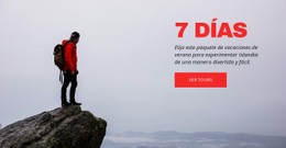 Excursiones De 7 Días A Los Alpes Suizos Plantilla HTML5