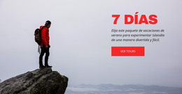 Diseño Web Para Excursiones De 7 Días A Los Alpes Suizos