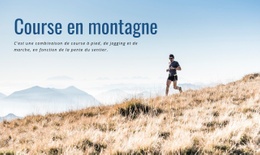 Course De Montagne Sportive - Maquette De Site Web Gratuite