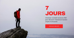 Conception Web Pour Excursions De 7 Jours Dans Les Alpes Suisses