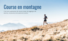 Course De Montagne Sportive - Thème De Site Web Prêt