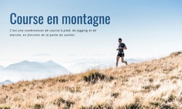 Course De Montagne Sportive – Page De Destination Facile À Utiliser