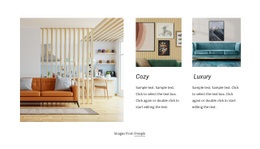 Cozy Living Room Ideas - Customizable Professional Homepage Design