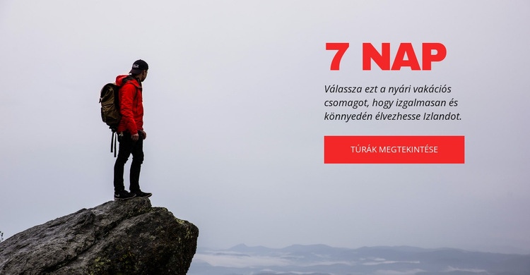 7 napos túra a Svájci Alpokban Weboldal tervezés