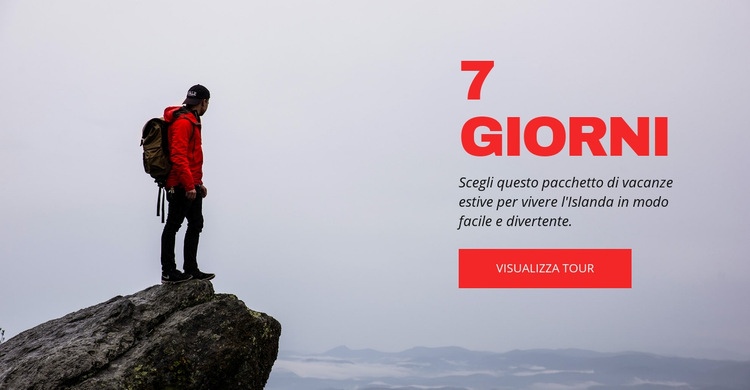 Tour di 7 giorni nelle Alpi svizzere Costruttore di siti web HTML
