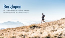 HTML5 Responsief Voor Sport Berglopen