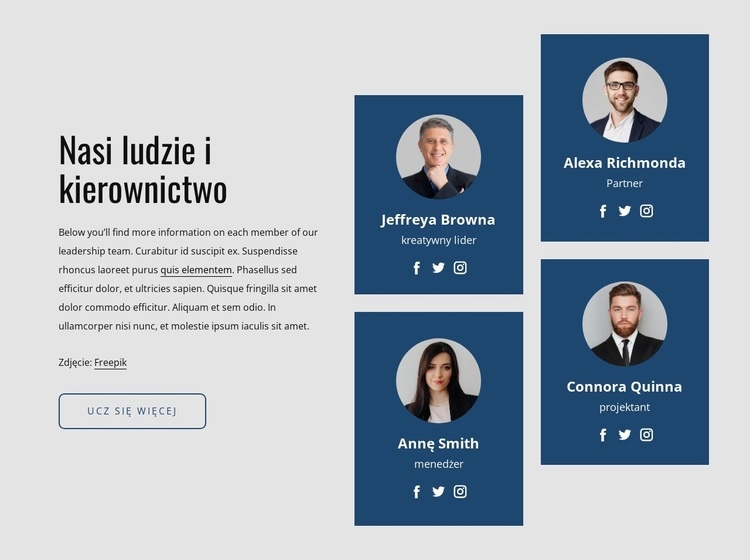 Wnosimy głębokie zaangażowanie i doświadczenie Szablon HTML5