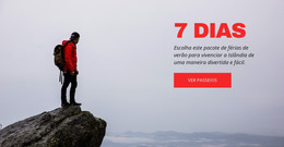 Web Design Para Passeios De 7 Dias Para Os Alpes Suíços