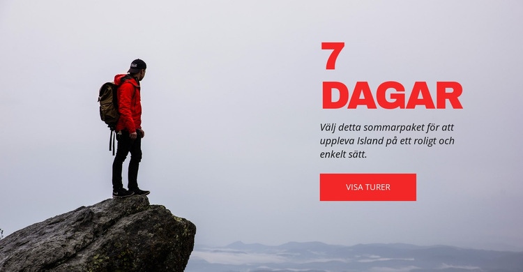 7 dagars turer till schweiziska Alperna WordPress -tema