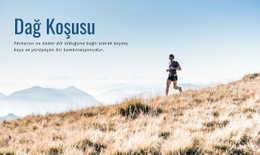 Spor Dağ Koşusu - Kullanımı Kolay Açılış Sayfası