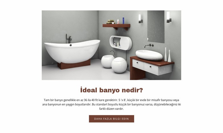  İdeal banyolar Html Web Sitesi Oluşturucu
