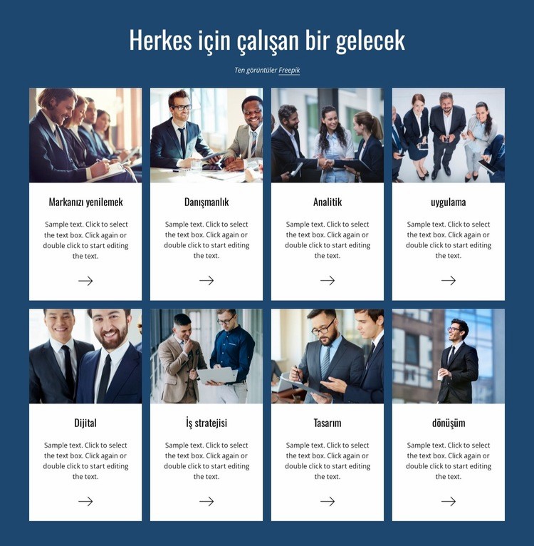 Strateji ve analitik Şablon