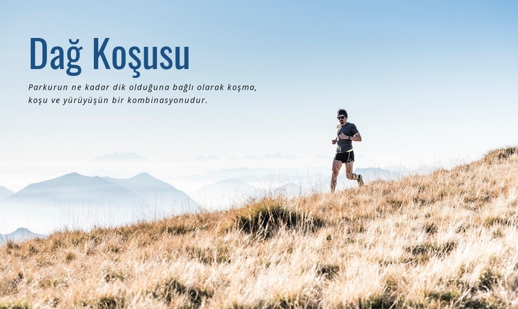 Spor dağ koşusu Web sitesi tasarımı