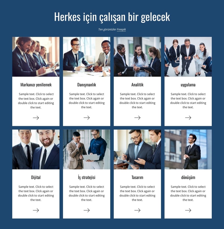 Strateji ve analitik WordPress Teması