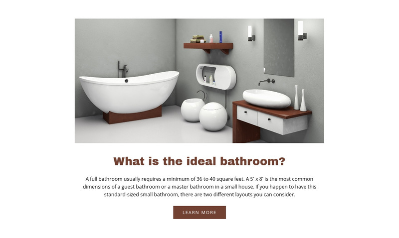  Ideal bathrooms Wix Template Alternative