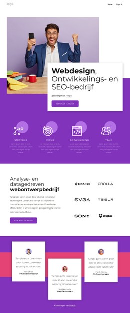 Webdesign, Ontwikkeling En SEO CSS-Sjabloon Gratis Downloaden