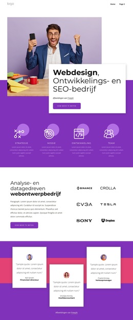 WordPress-Thema Downloaden Voor Webdesign, Ontwikkeling En SEO