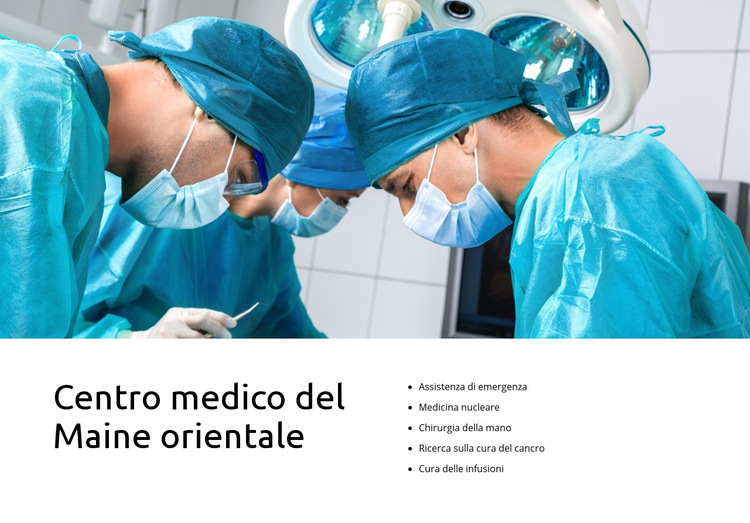 Centro medico Modello di sito Web