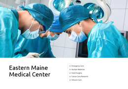 Medical Center One Page Template