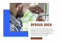 Oprava Oken – Vstupní Stránka HTML