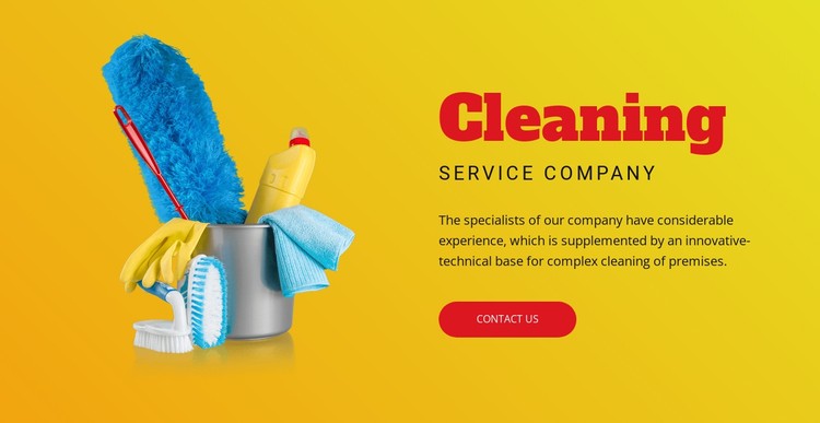 Flexible cleaning plans CSS Template