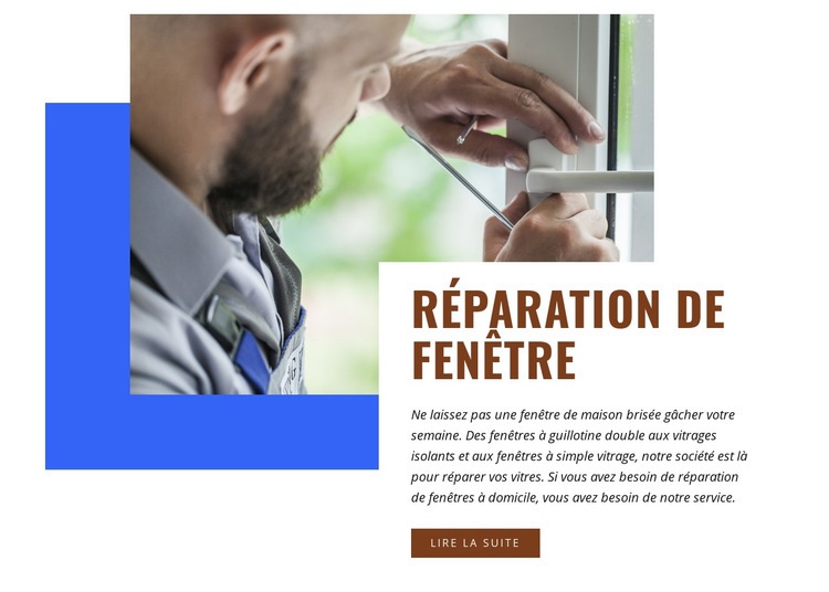 Réparation de fenêtres Conception de site Web