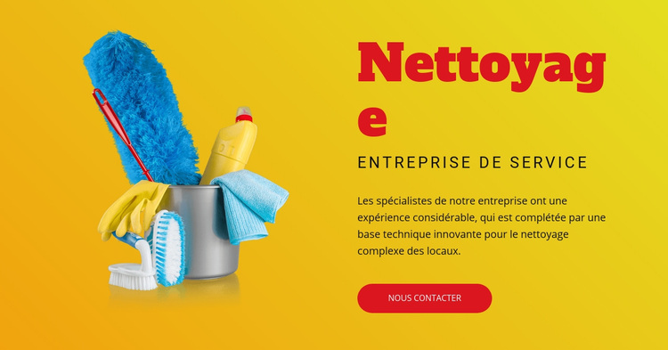 Plans de nettoyage flexibles Thème WordPress