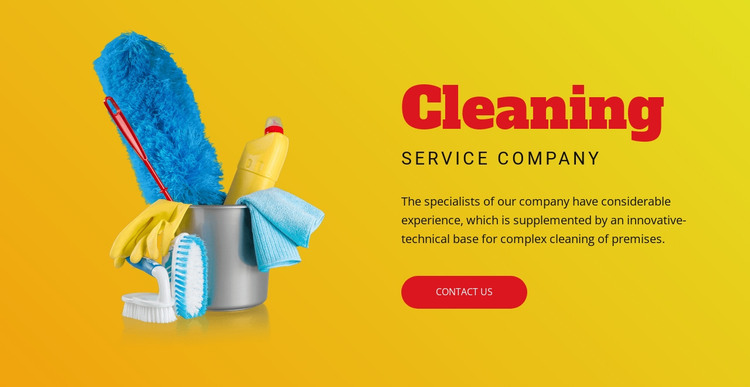 Flexible cleaning plans HTML Template