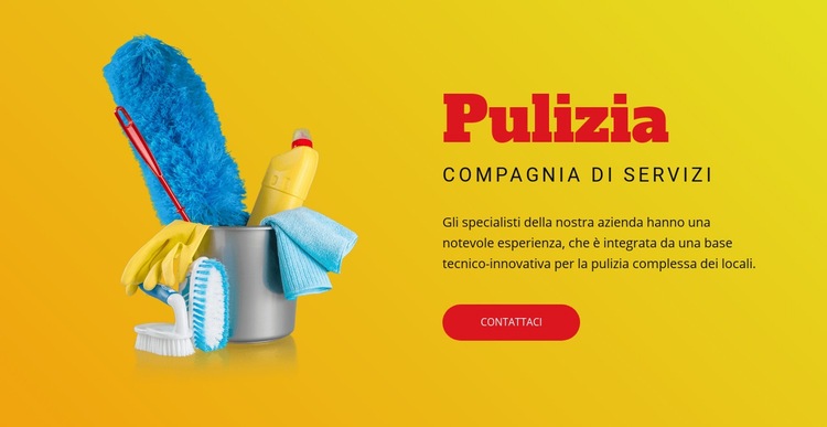 Piani di pulizia flessibili Mockup del sito web