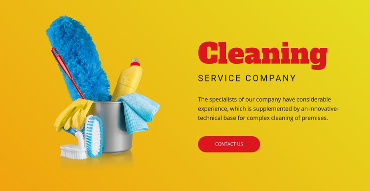 Flexible cleaning plans Joomla Template