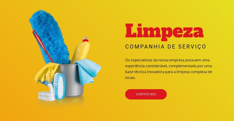 Planos de limpeza flexíveis Template CSS