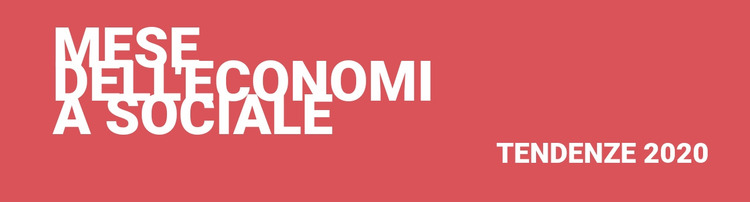 Tendenze dell'economia sociale Modello Joomla