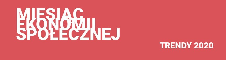 Trendy ekonomii społecznej Kreator witryn internetowych HTML