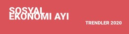 Sosyal Ekonomi Eğilimleri - Ücretsiz Şablon