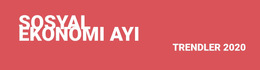 Sosyal Ekonomi Eğilimleri - Web Sitesi Tasarım Şablonu